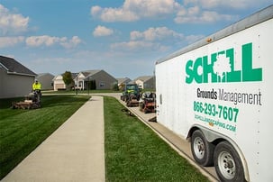 Schill landscaping trailer mowers