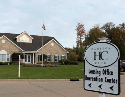 Hampton Club apartments leasing office in North Royalton Ohio — Gross Builders