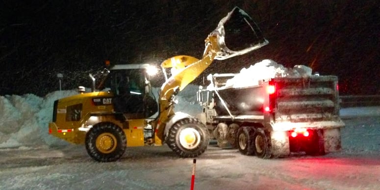 crocker park case study landscaping plow and dump truck