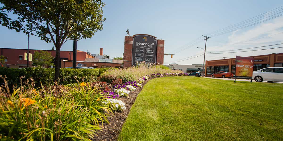 landscape design at commercial property